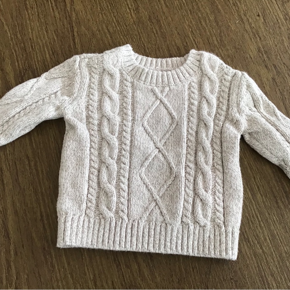 Cream Cable Knit Sweater